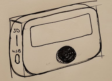Front-facing BudgieBase housing sketch