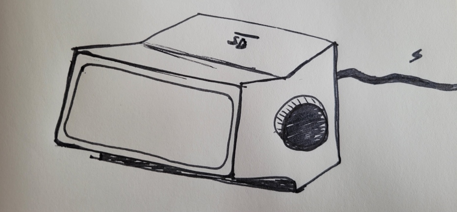 Early Braun-inspired BudgieBase housing sketch